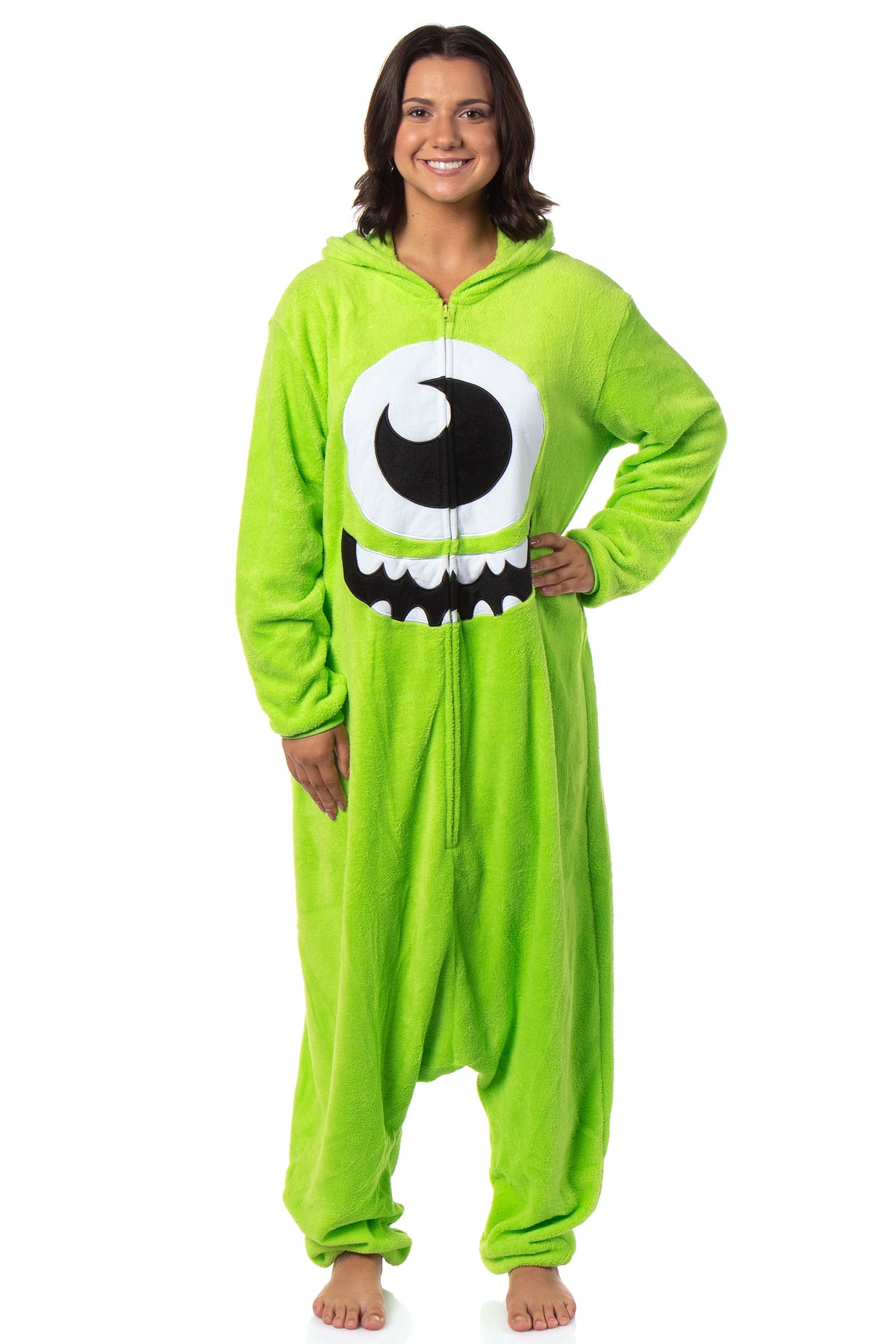 Disney Monsters Inc Mike Wazowski Kigurumi Adult Costume Pajama Union Suit