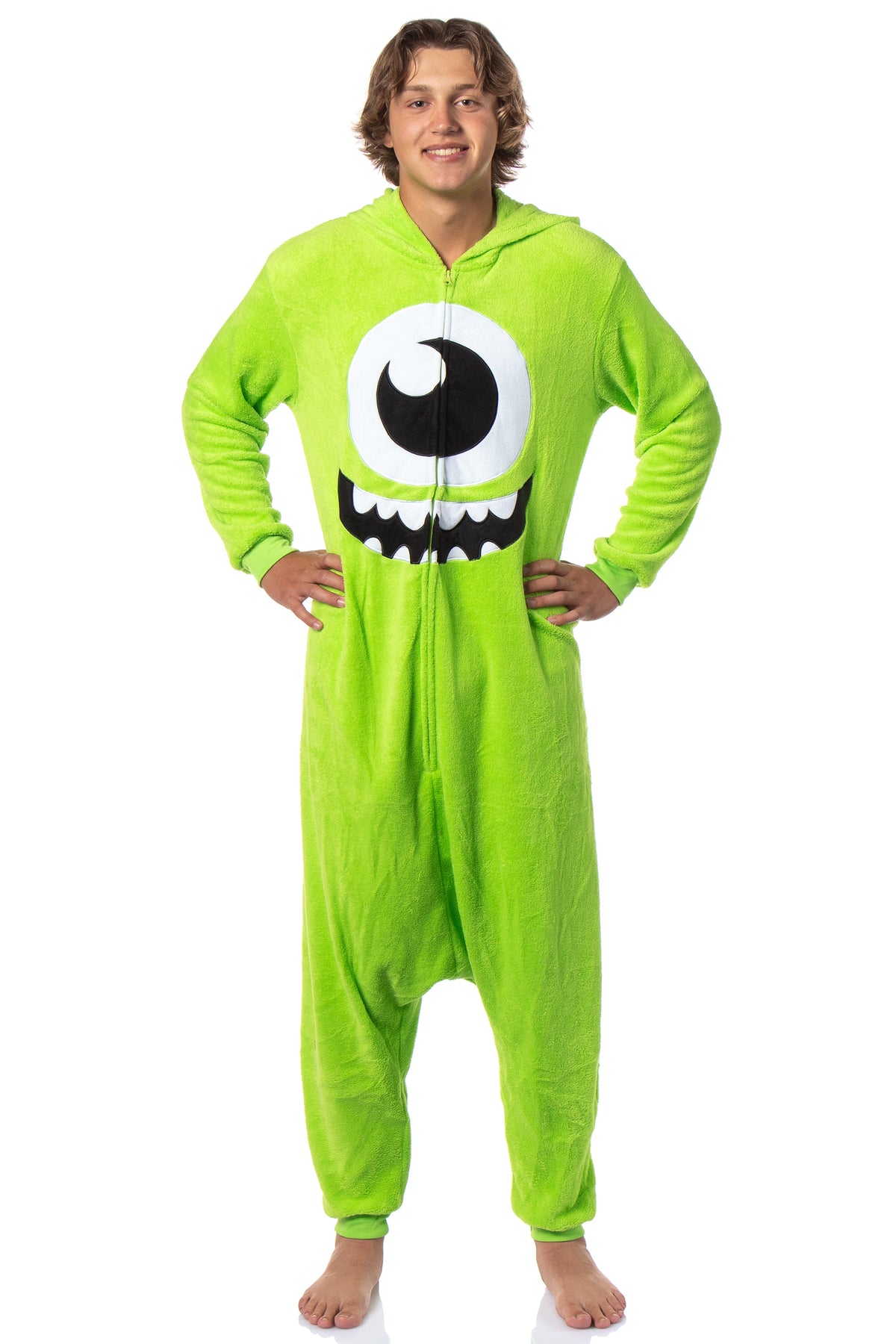 Disney Monsters Inc Mike Wazowski Kigurumi Adult Costume Pajama Union Suit