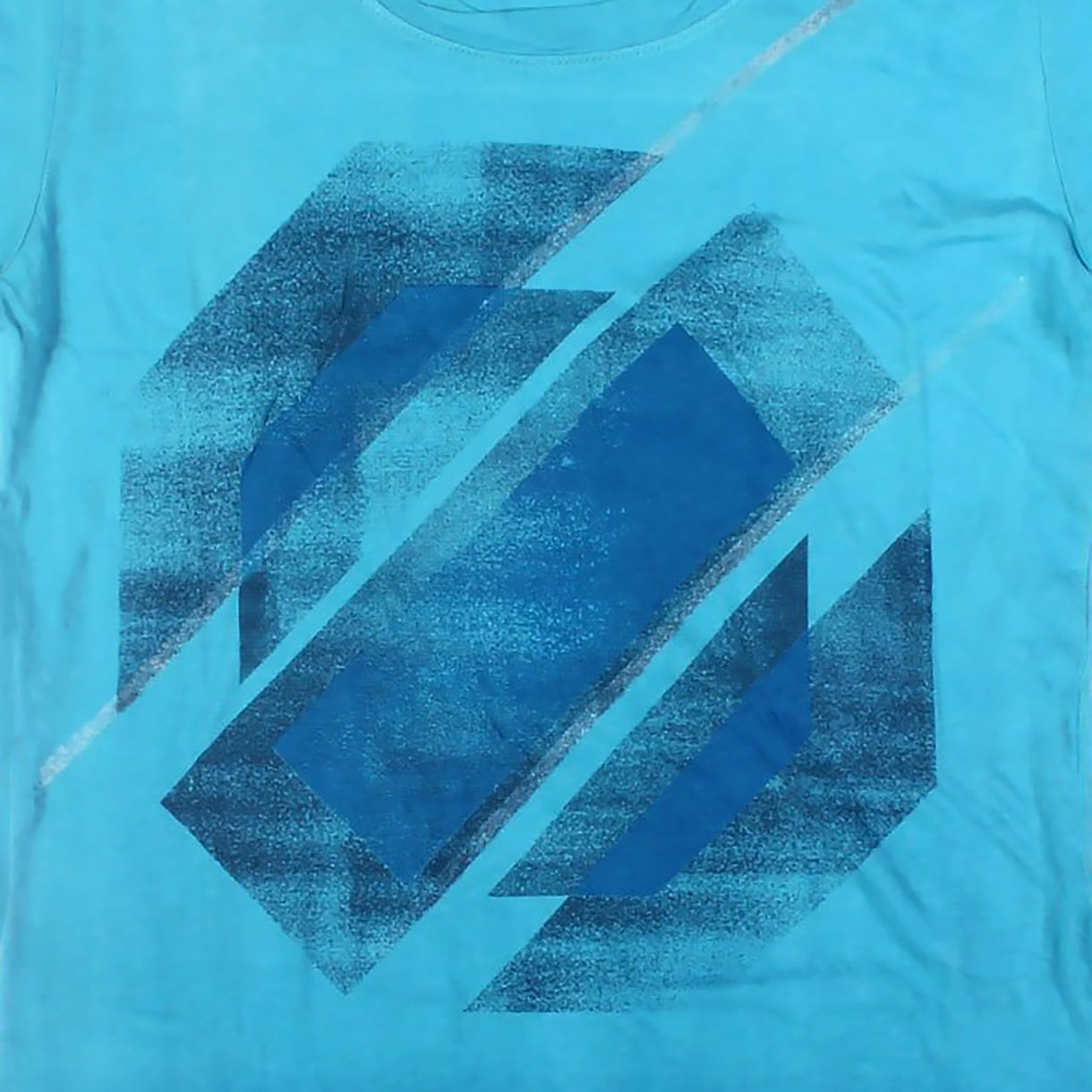UFC Stained Glass Juniors T-Shirt (Medium, Mineral Blue)