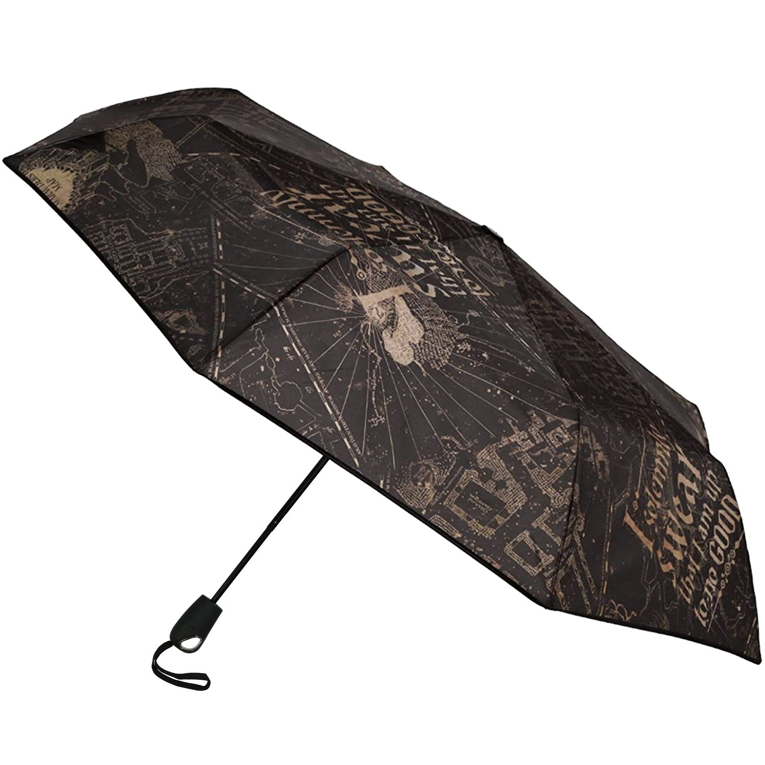 Harry Potter Umbrella I Solemnly Swear Marauder's Map Travel Compact 10"