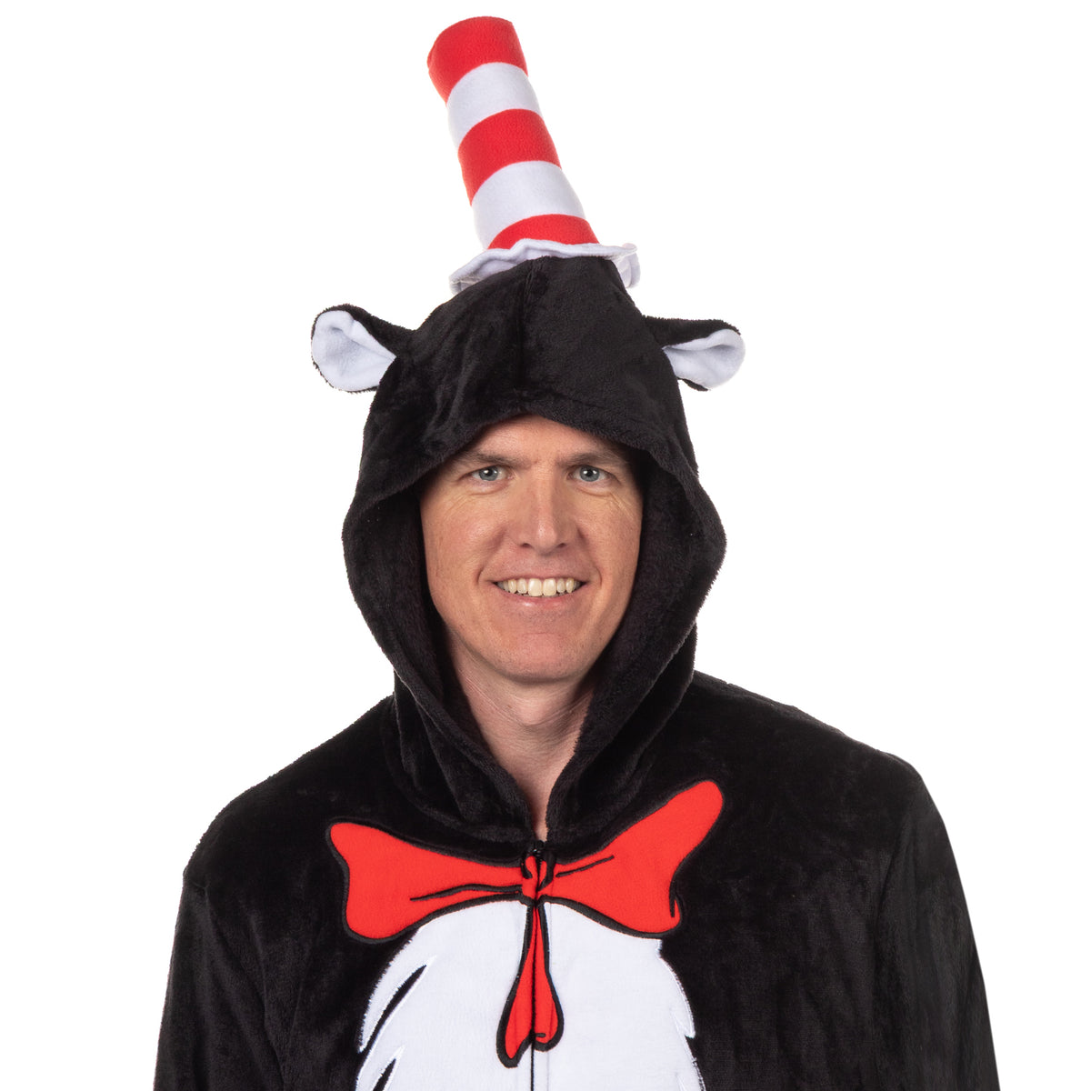 Dr. Seuss The Cat in the Hat Kigurumi Union Suit Costume Pajama
