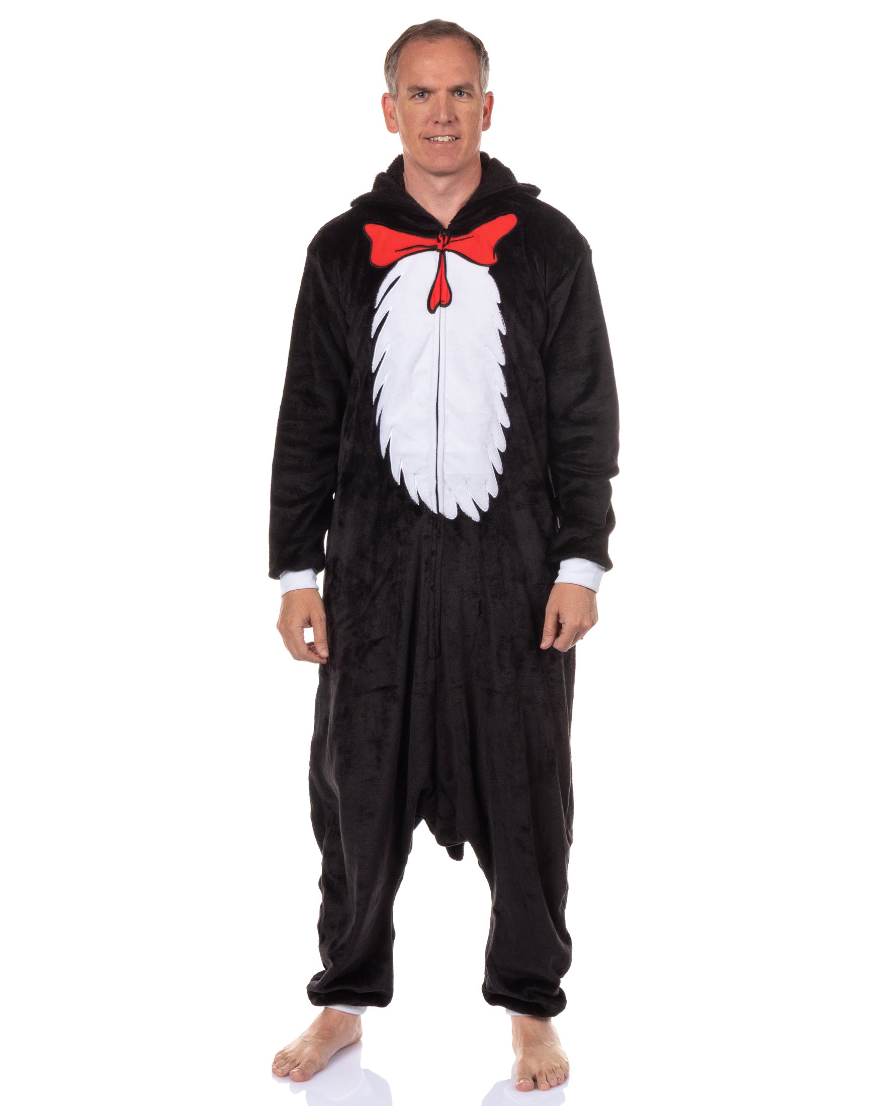 Dr. Seuss The Cat in the Hat Kigurumi Union Suit Costume Pajama