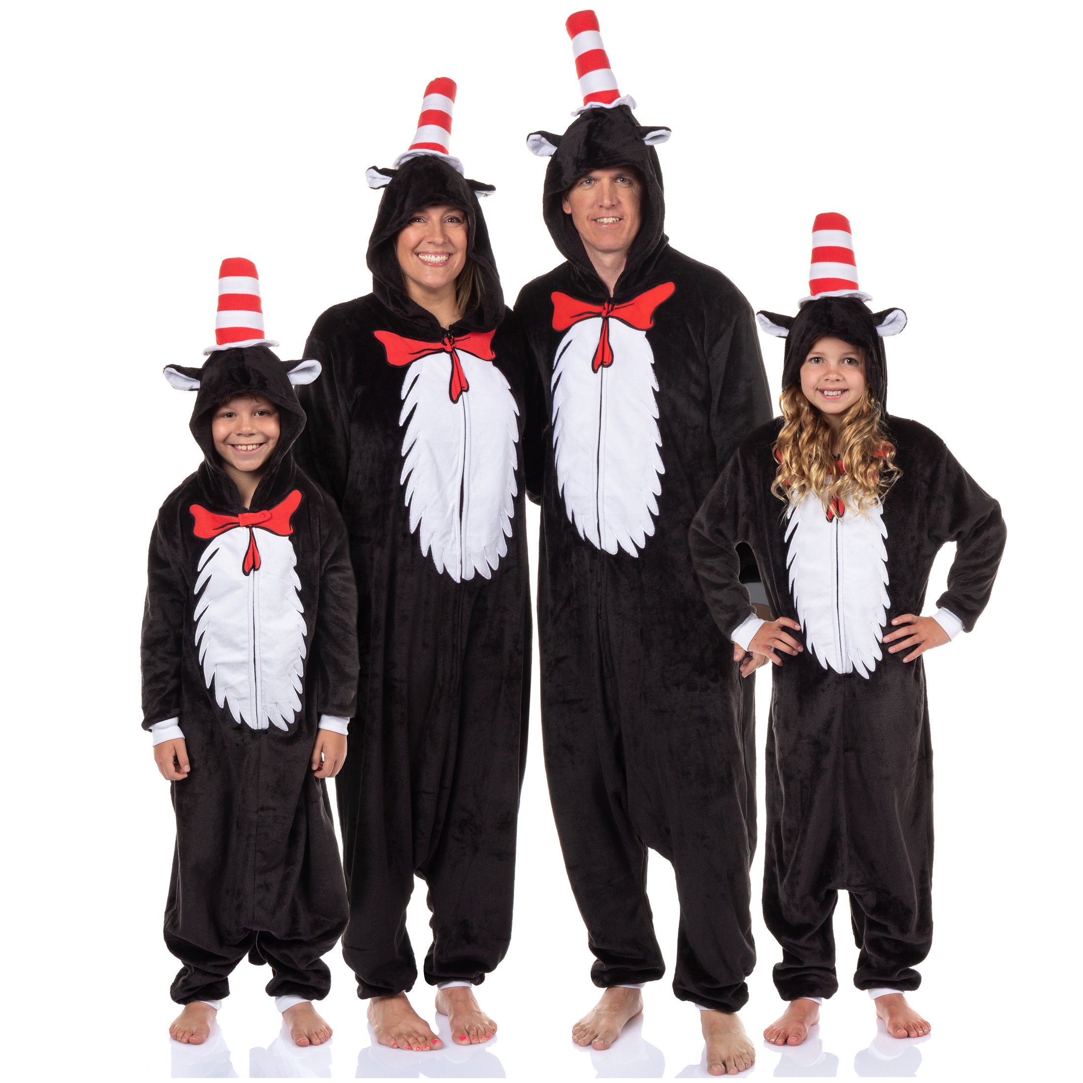 Dr. Seuss The Cat in the Hat Kigurumi Union Suit Costume Pajama
