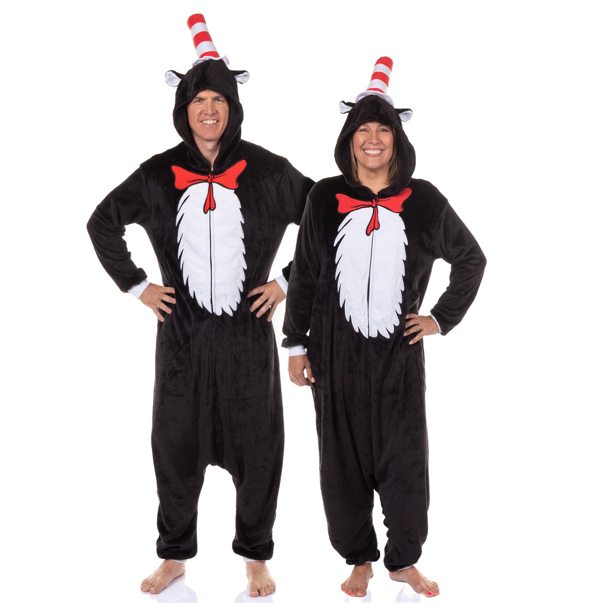 Dr. Seuss The Cat in the Hat Adult Costume Kigurumi Union Suit