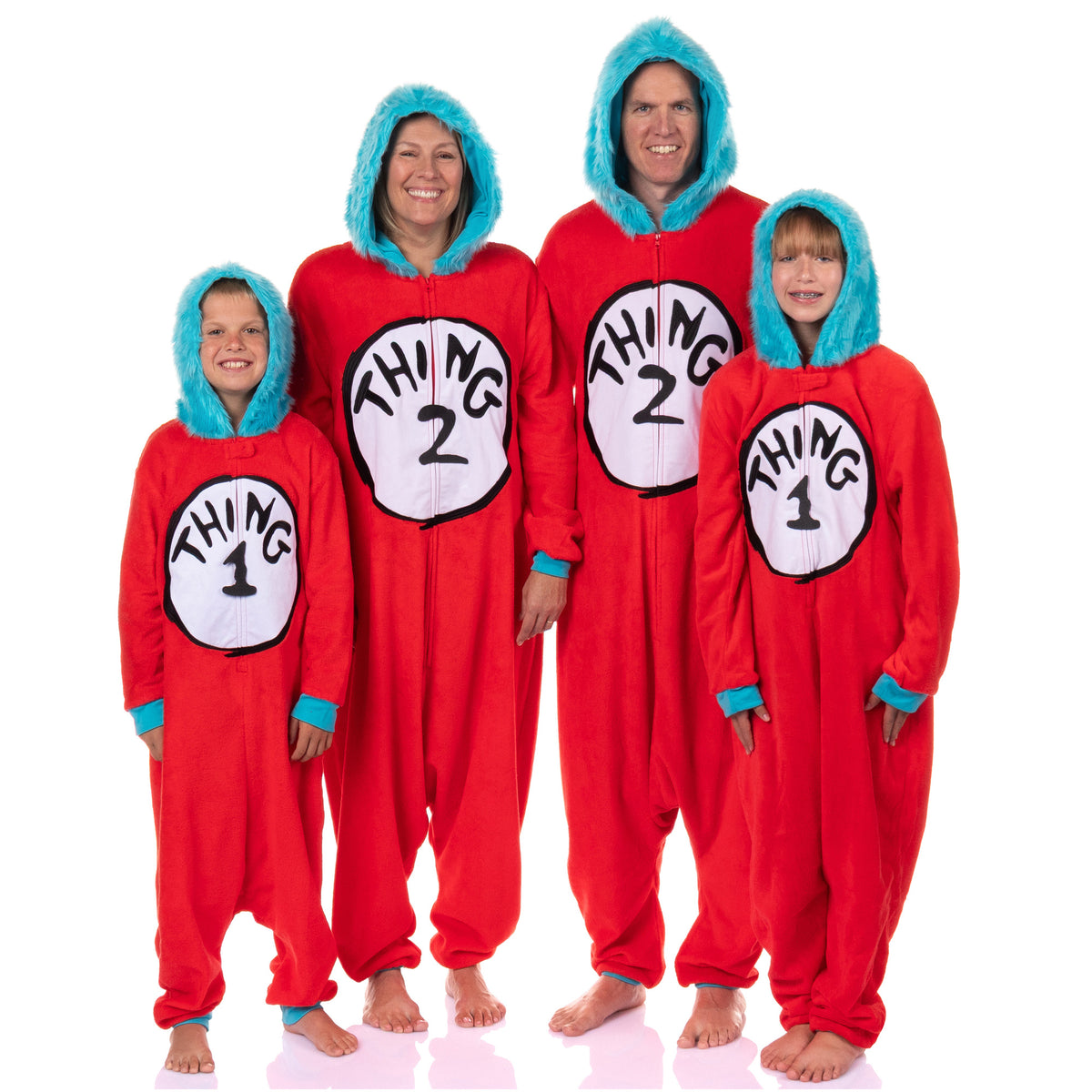 Dr. Seuss Thing 1 & Thing 2 Character Kigurumi Onesie Pajama