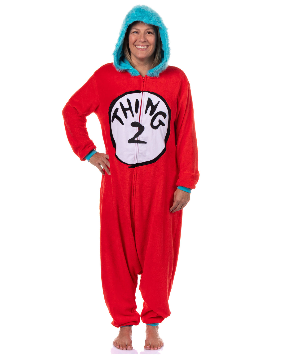 Dr. Seuss Thing 1 & Thing 2 Character Kigurumi Onesie Pajama