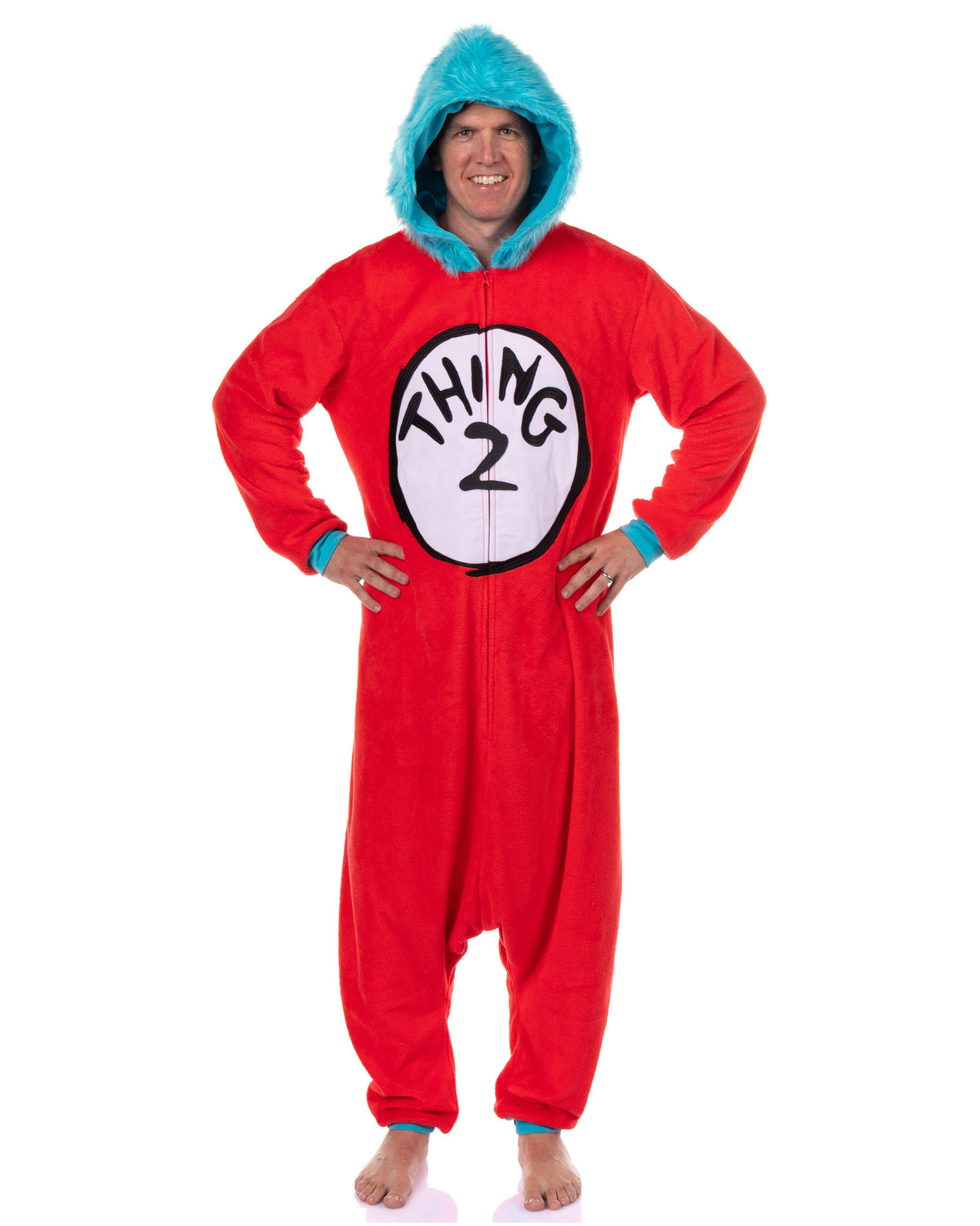 Dr. Seuss Thing 1 & Thing 2 Character Kigurumi Onesie Pajama