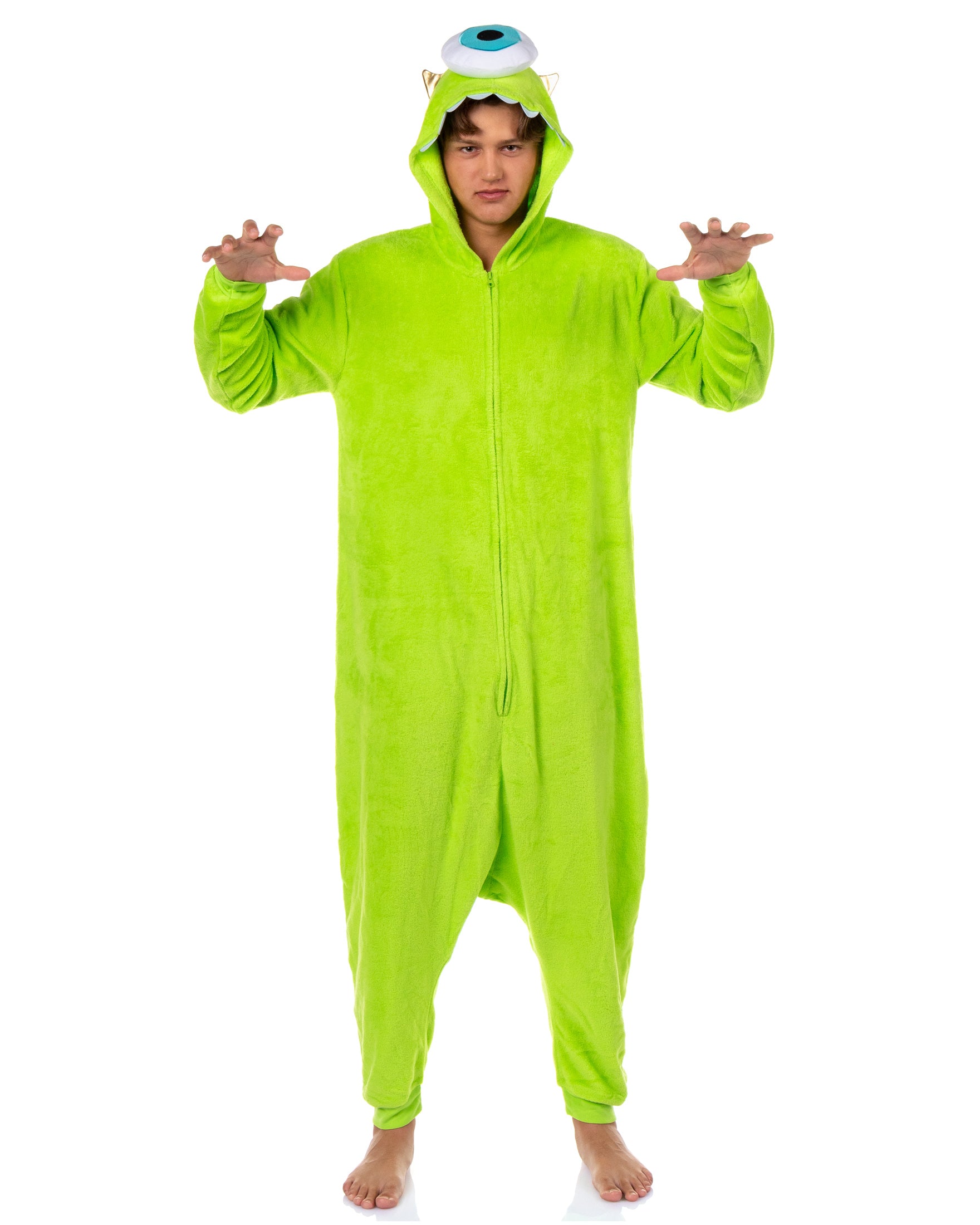 Disney Monsters Inc. Kigurumi Adult Mike Wazowski Costume Pajama Union Suit