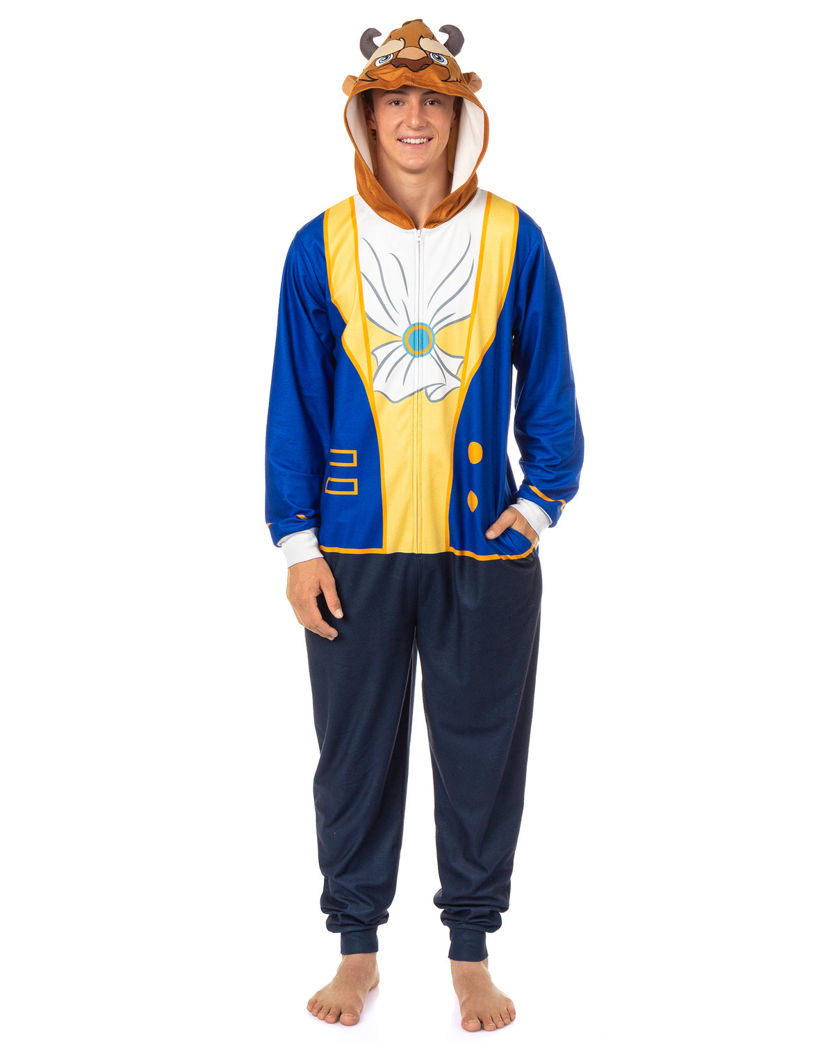 Disney Beauty and The Beast Union Suit Men's Costume Pajama