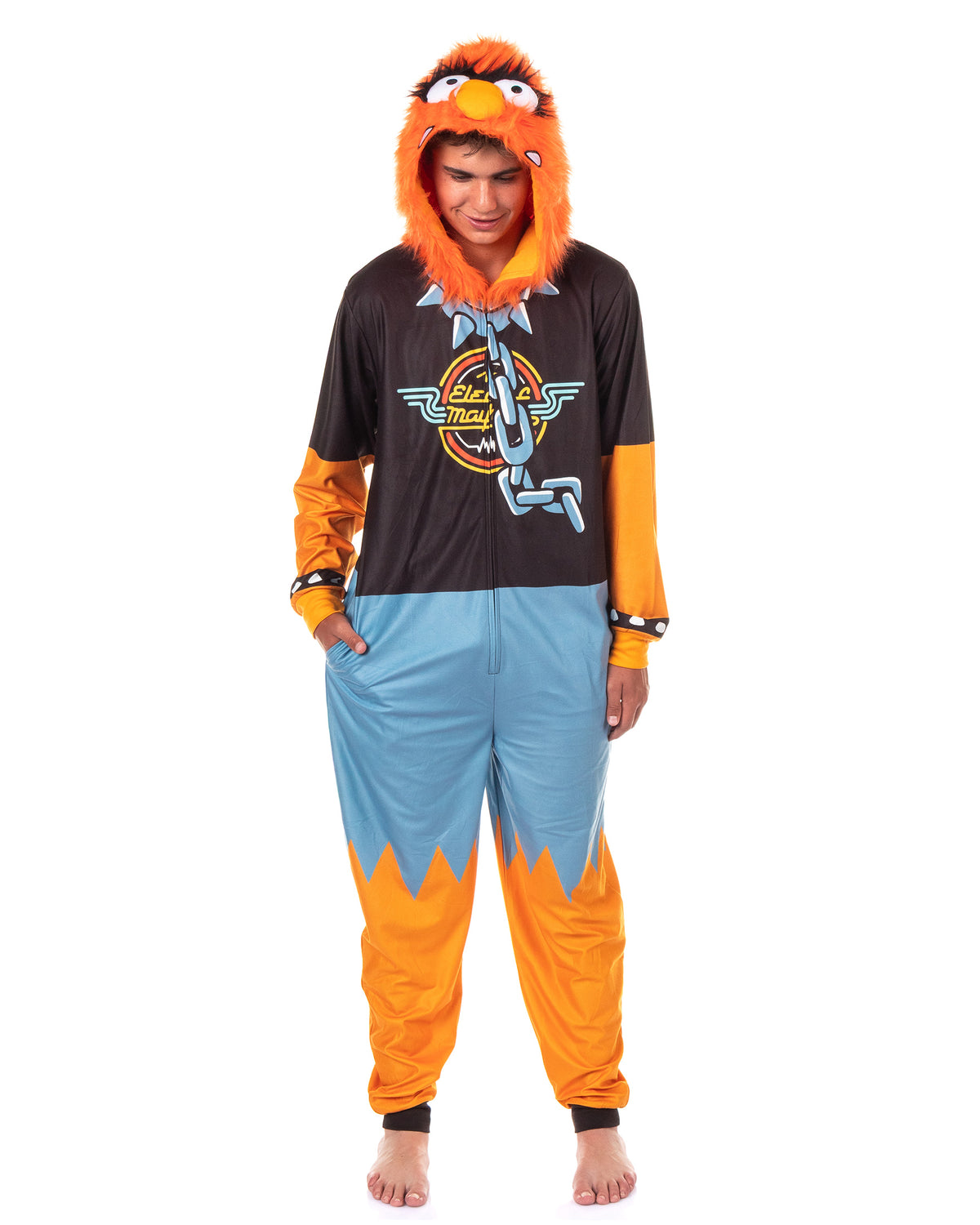The Muppets Union Suit Animal Electric Mayhem Adult Costume Pajama