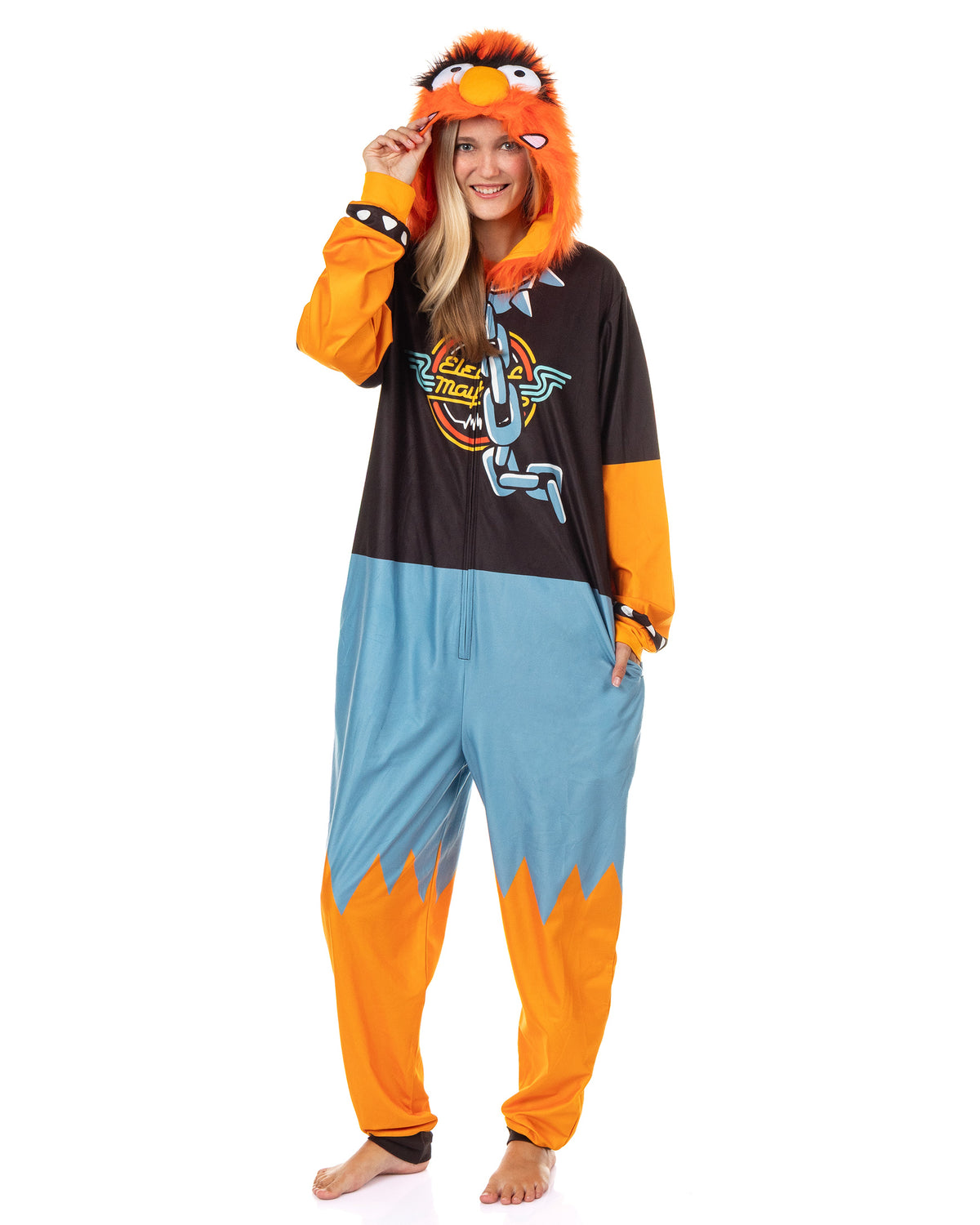 The Muppets Union Suit Animal Electric Mayhem Adult Costume Pajama