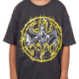 DC Comics Boys' Batman Vapor Bat Signal Graphic Print T-Shirt Kids