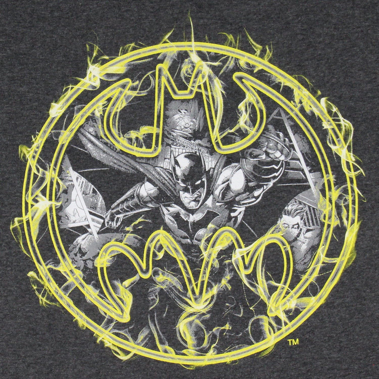 DC Comics Boys' Batman Vapor Bat Signal Graphic Print T-Shirt Kids