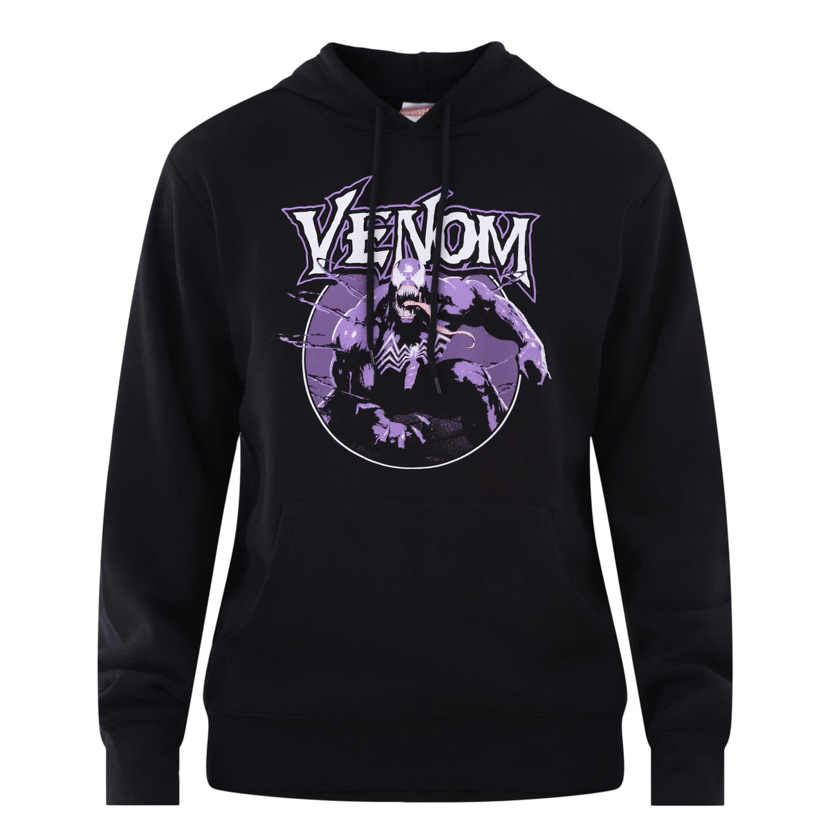 Marvel Venom Hoodie Mens Purple Symbiote Graphic Print Pullover
