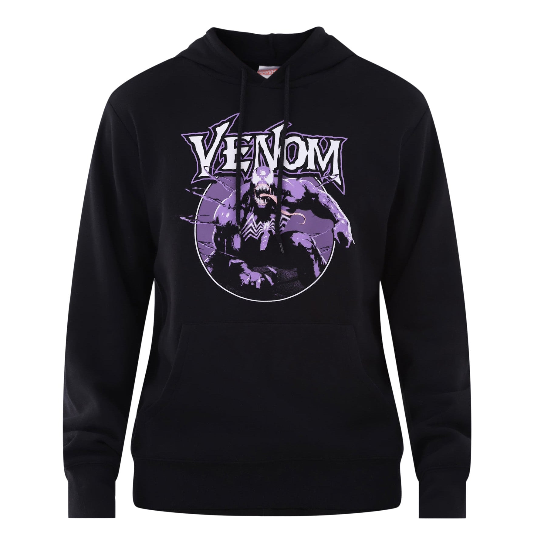 Marvel Venom Hoodie Mens Purple Symbiote Graphic Print Pullover (M)