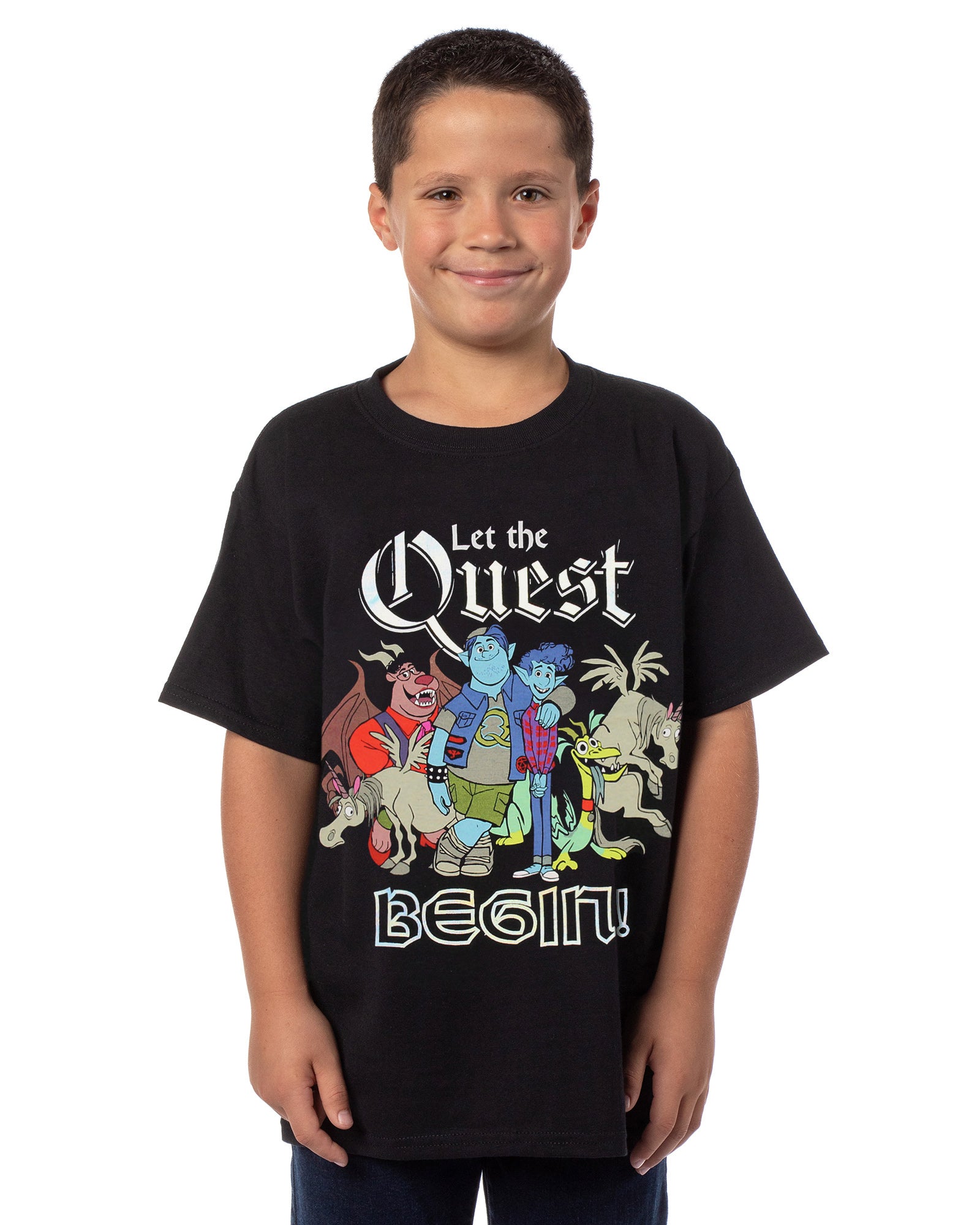 Disney Onward Boy's Ian and Barley Let The Quest Begin T-Shirt Kids