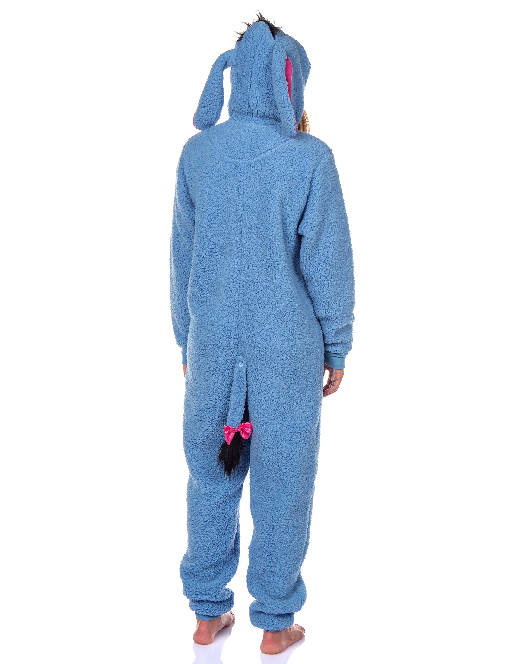 Disney Winnie The Pooh Adult Eeyore Fleece Cosplay Costume Union Suit Pajama