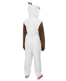 Disney Frozen Olaf Adult Cosplay Costume Plush Pajama One-Piece Union Suit