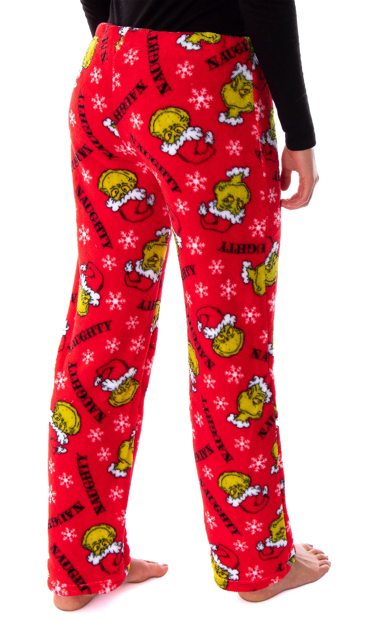 Dr. Seuss Juniors Women's The Grinch Christmas Naughty Fleece Pajama Pants