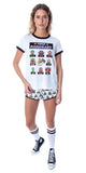 Super Mario Kart Women's Video Game 3 Piece Loungewear Pajama Set