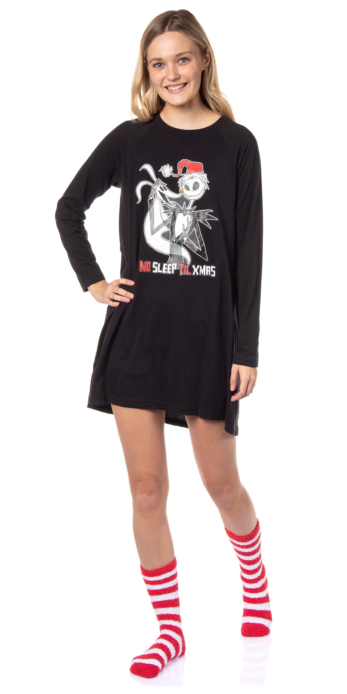 The Nightmare Before Christmas Women's Jack Skellington Sleep Shirt w/ Socks