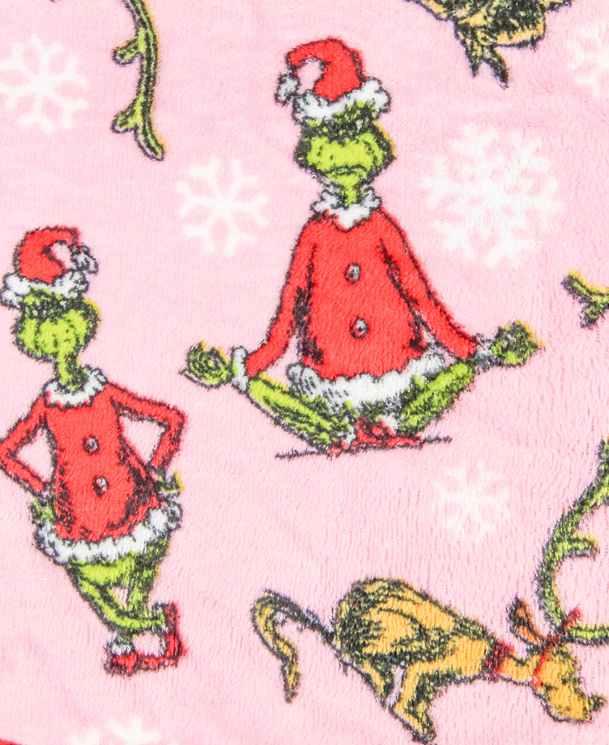 Dr. Seuss Pajamas Womens' The Grinch and Max Snowflake Fleece Pajama Pants
