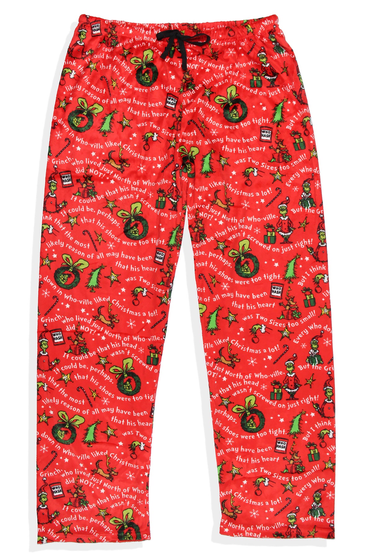 Dr. Seuss GRINCH Christmas Tossed Print Collar Sleep Pajama Set