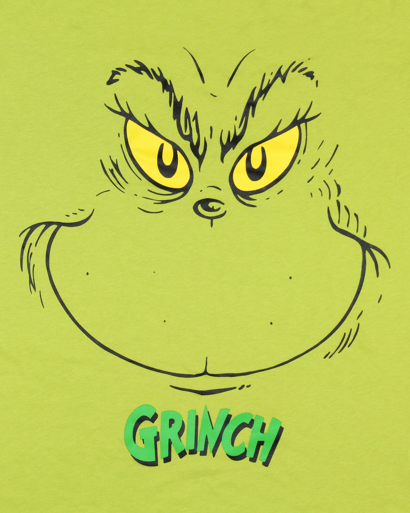 Dr. Seuss GRINCH Women's Grinch Face Adult Pajama Sleep T-Shirt