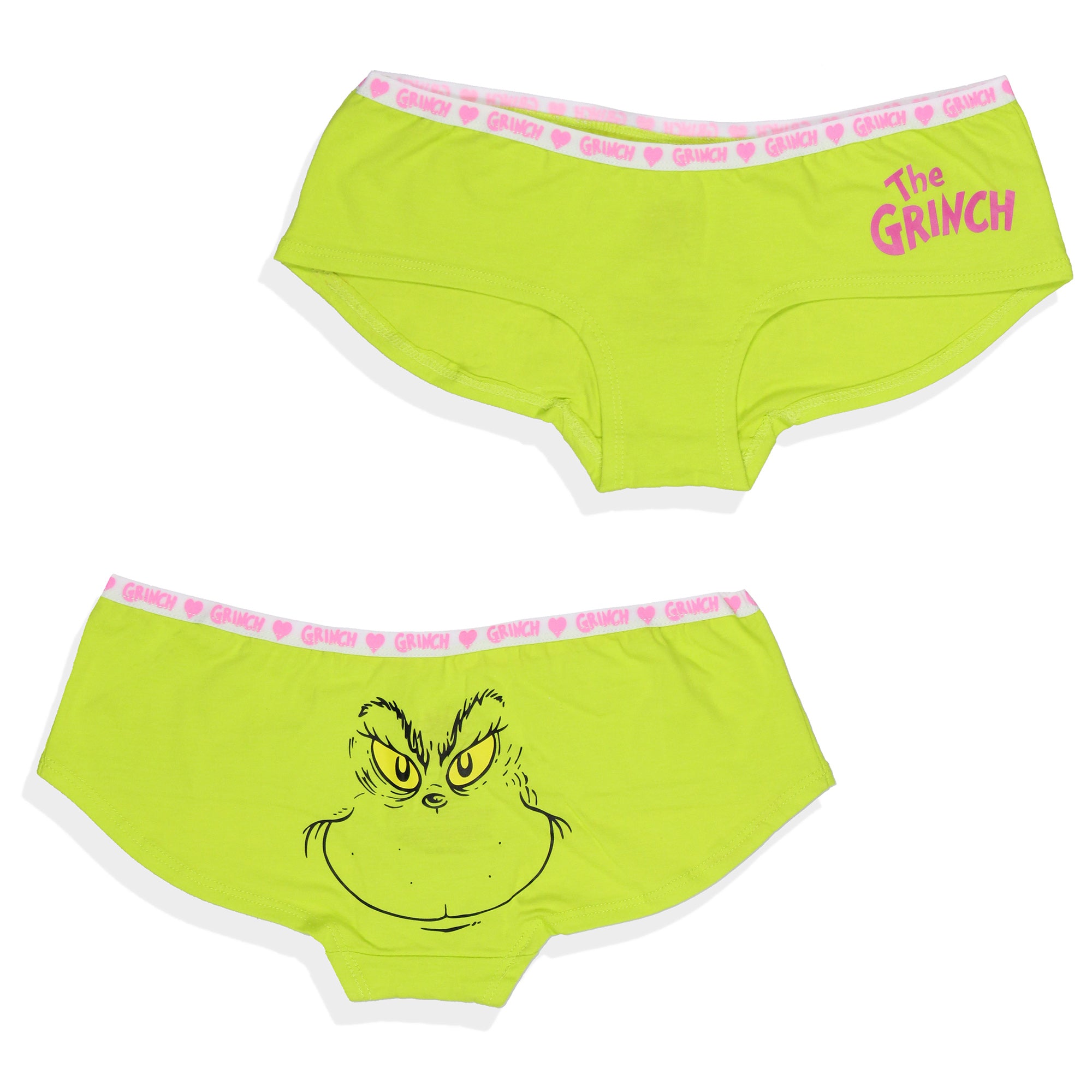Dr Seuss The Grinch Women's 3-Pack Underwear Panties Boyshorts