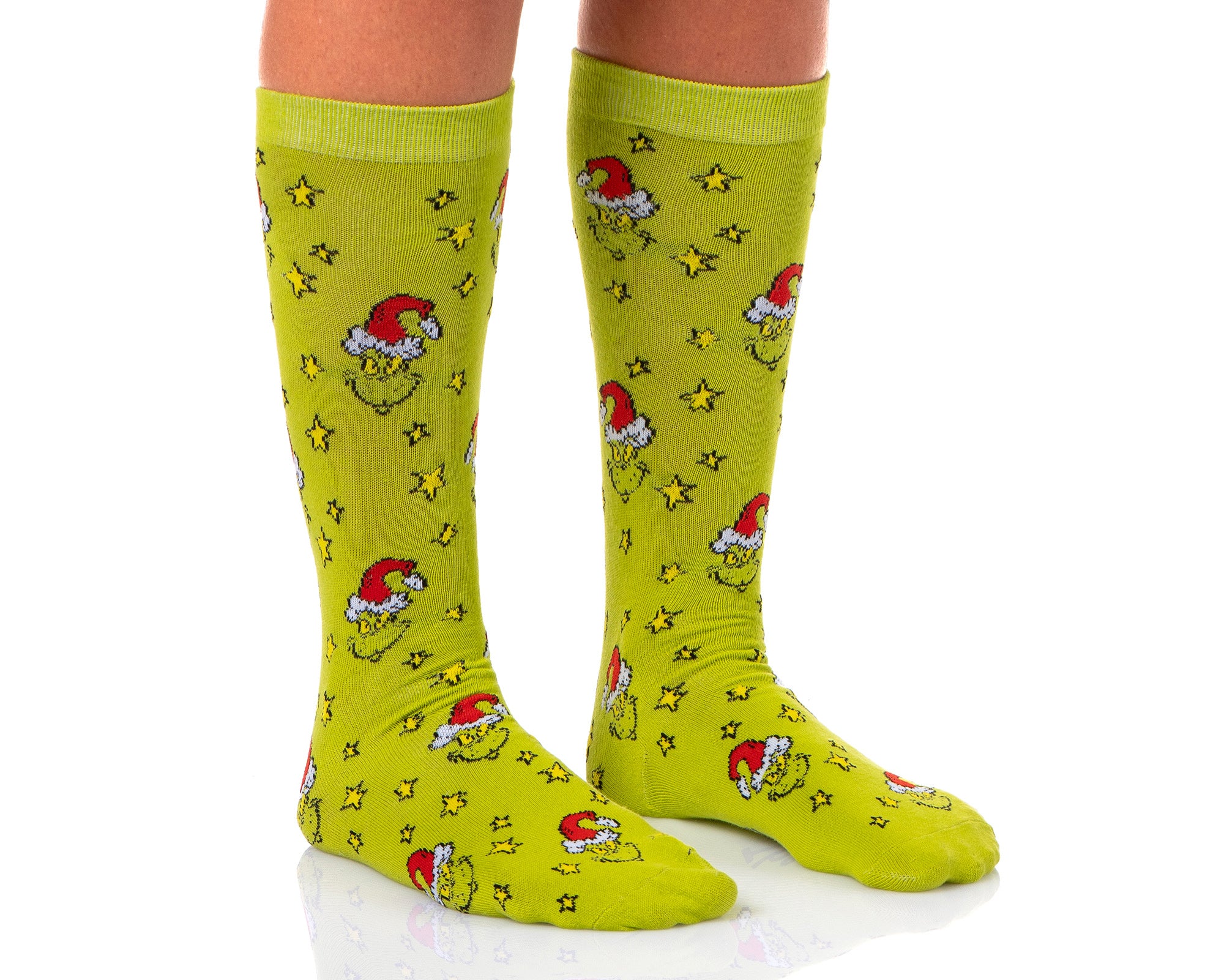 Dr. Seuss The Grinch Women's Hooded Plush Fleece Pajama Dorm Sleep Shirt