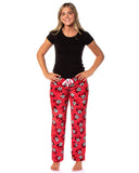 Disney Woman's Minnie Mouse Fleece Pajama Pants Junior's Adjustable Waist