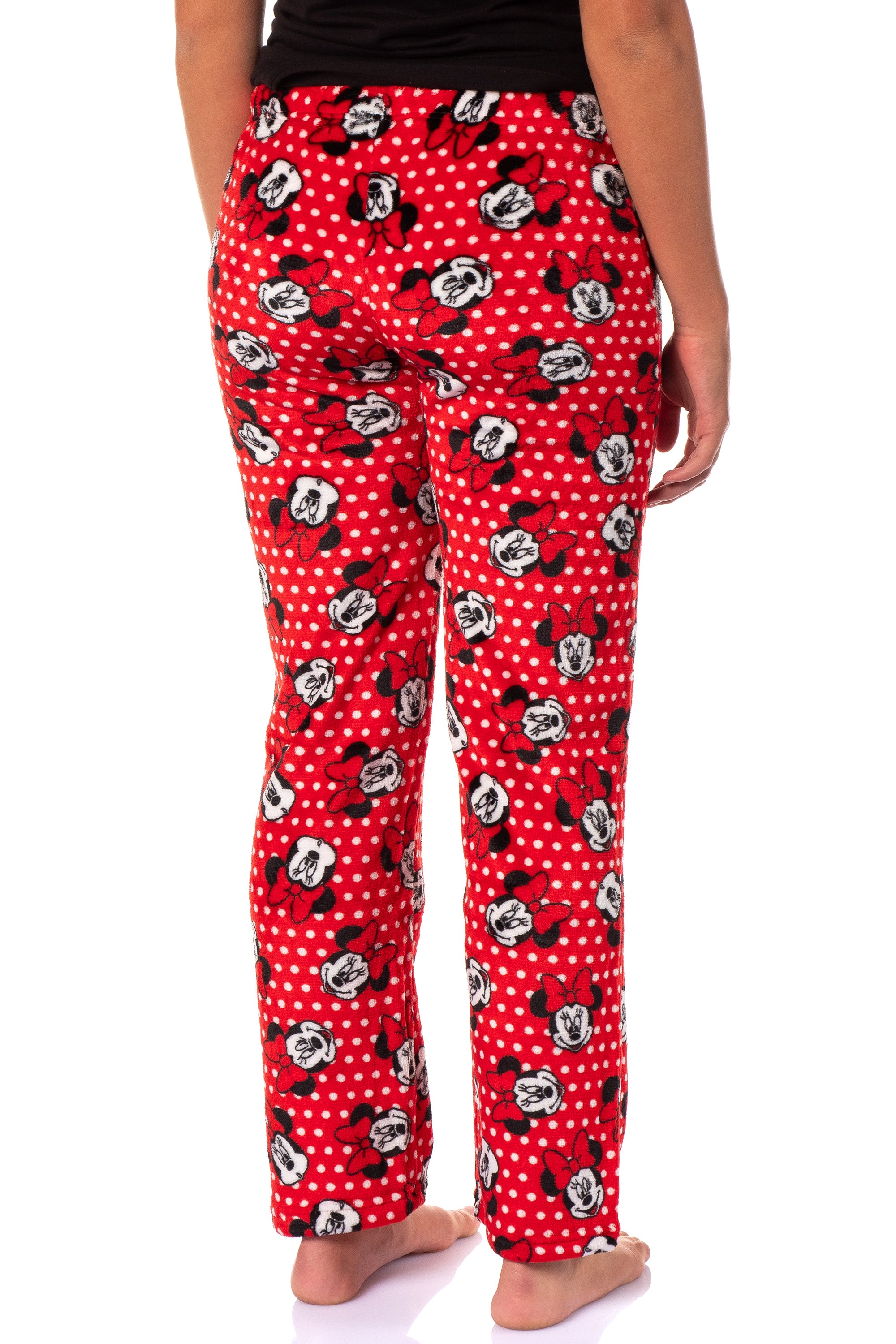 Disney Woman's Minnie Mouse Fleece Pajama Pants Junior's Adjustable Waist