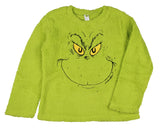 Dr. Seuss Women's The Grinch Santa Fleece Buffalo Plaid Sleep Pajama 2PC Set
