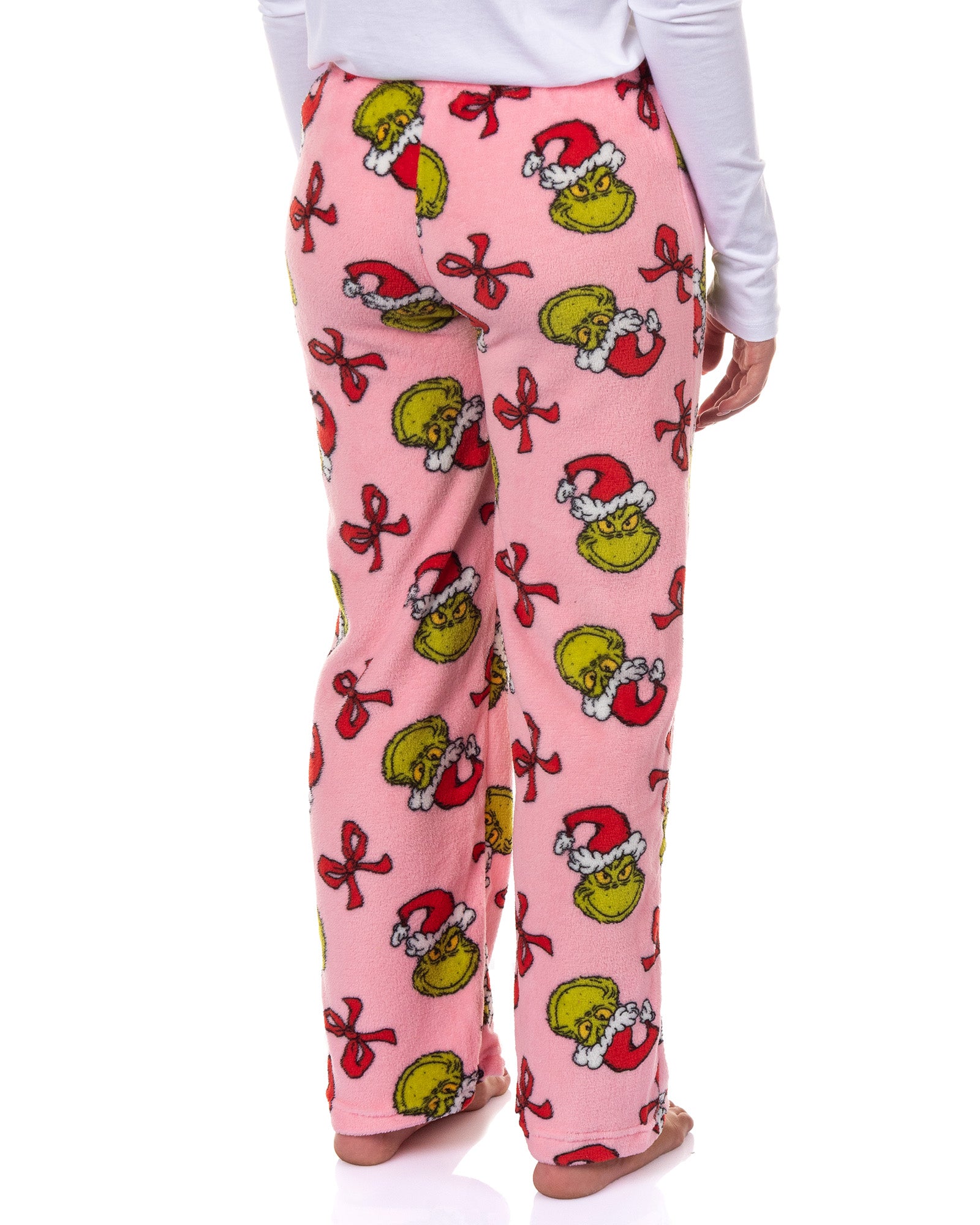 Dr. Seuss The Grinch Pajamas Women's Bow and Santa Hat Lounge PJ Bottoms