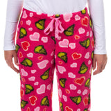 Dr. Seuss The Grinch Pajama Pants Women's Growing Hearts Lounge Bottoms