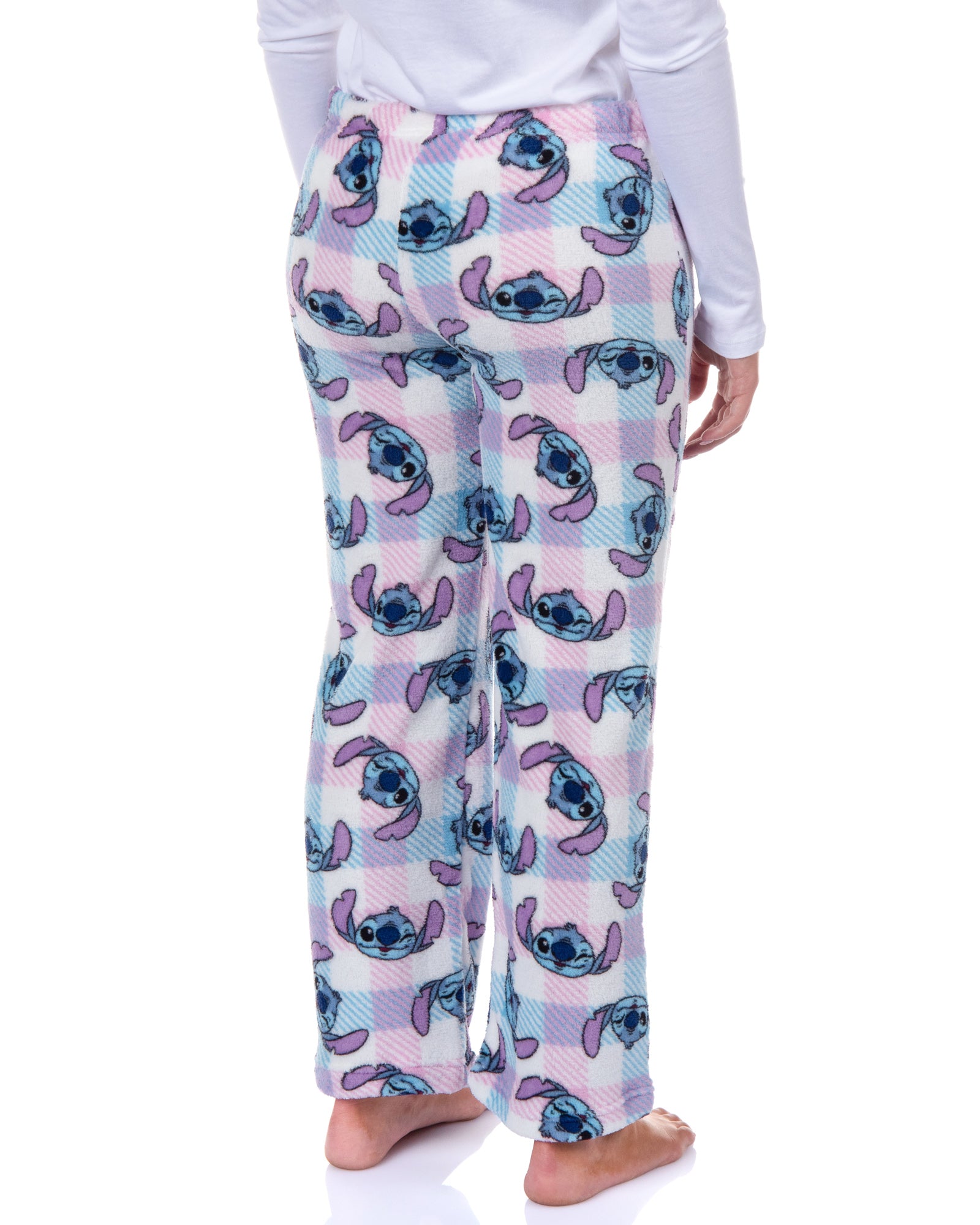 Disney Stitch Pajama Pants Women's Wink Face Checkered Lounge Bottoms