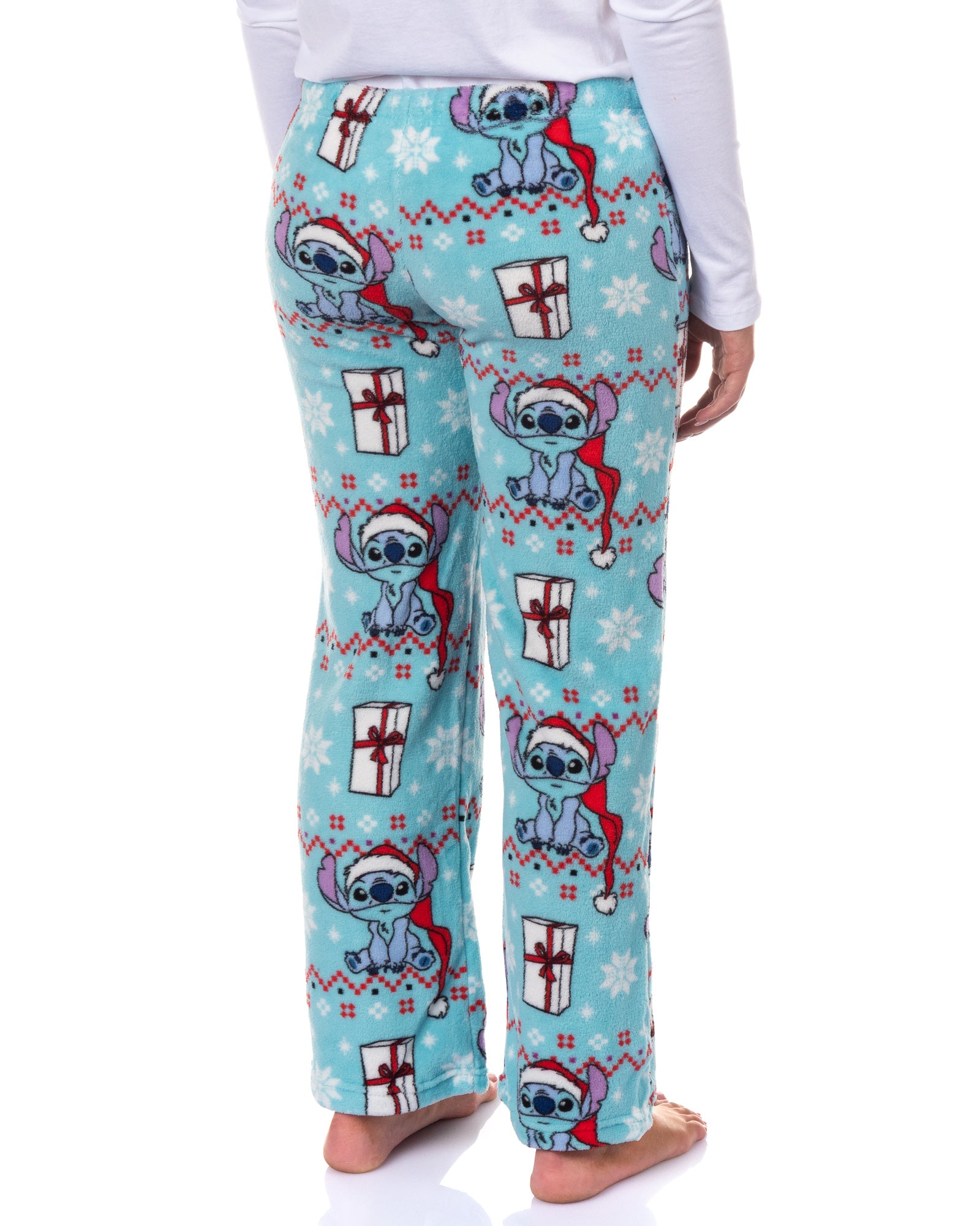 Disney Stitch Pajama Pants Women's Santa Hat Gifts Lounge Bottoms