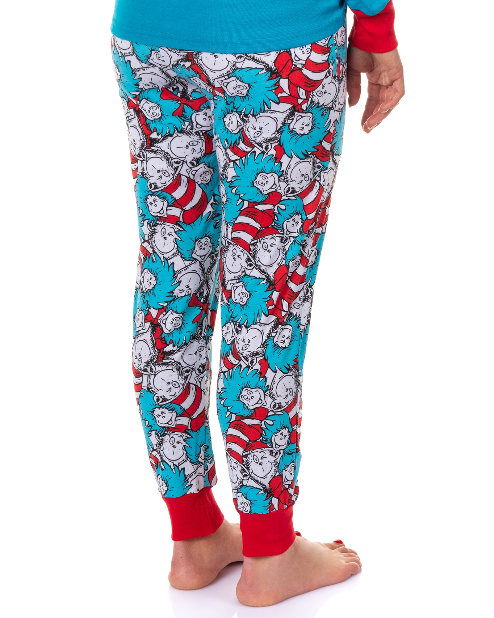 Dr. Seuss Cat In The Hat Book Cover Matching Family Pajama Set