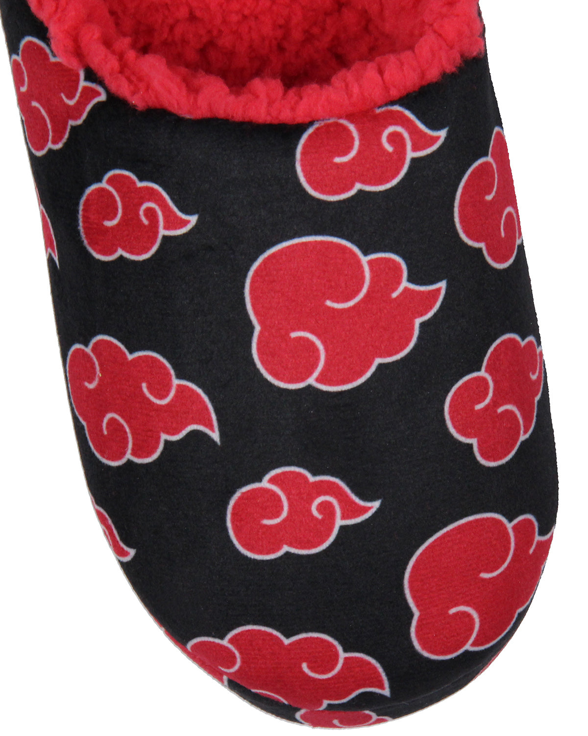 Naruto Shippuden Akatsuki Red Cloud Fleece Lined Slippers