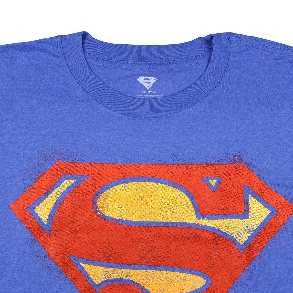 DC Comics Superman T-Shirt Men's Signature S Shield Worn-In Design Tee
