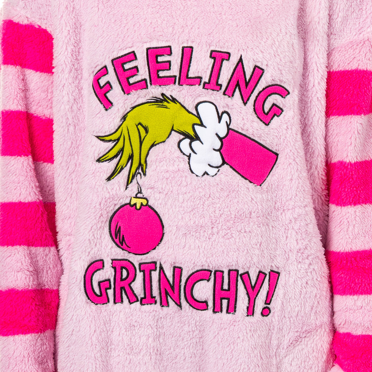 Dr. Seuss The Grinch Women's Pullover Fleece Sleepshirt With Knee High Socks