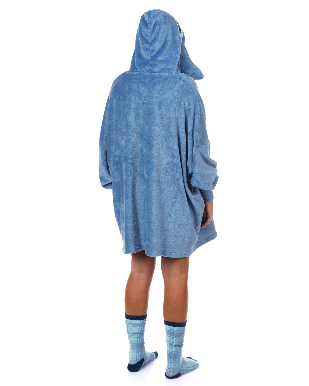 Disney Stitch Pajamas Women's Pullover Hooded Dorm Sleep Shirt with Socks