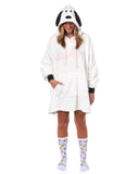 Peanuts Snoopy Pajamas Women's Pullover Hooded Plush Dorm Sleep Shirt