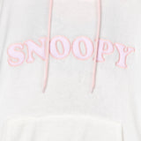 Peanuts Snoopy Pajamas Women's Pullover Hooded Plush Dorm Sleep Shirt