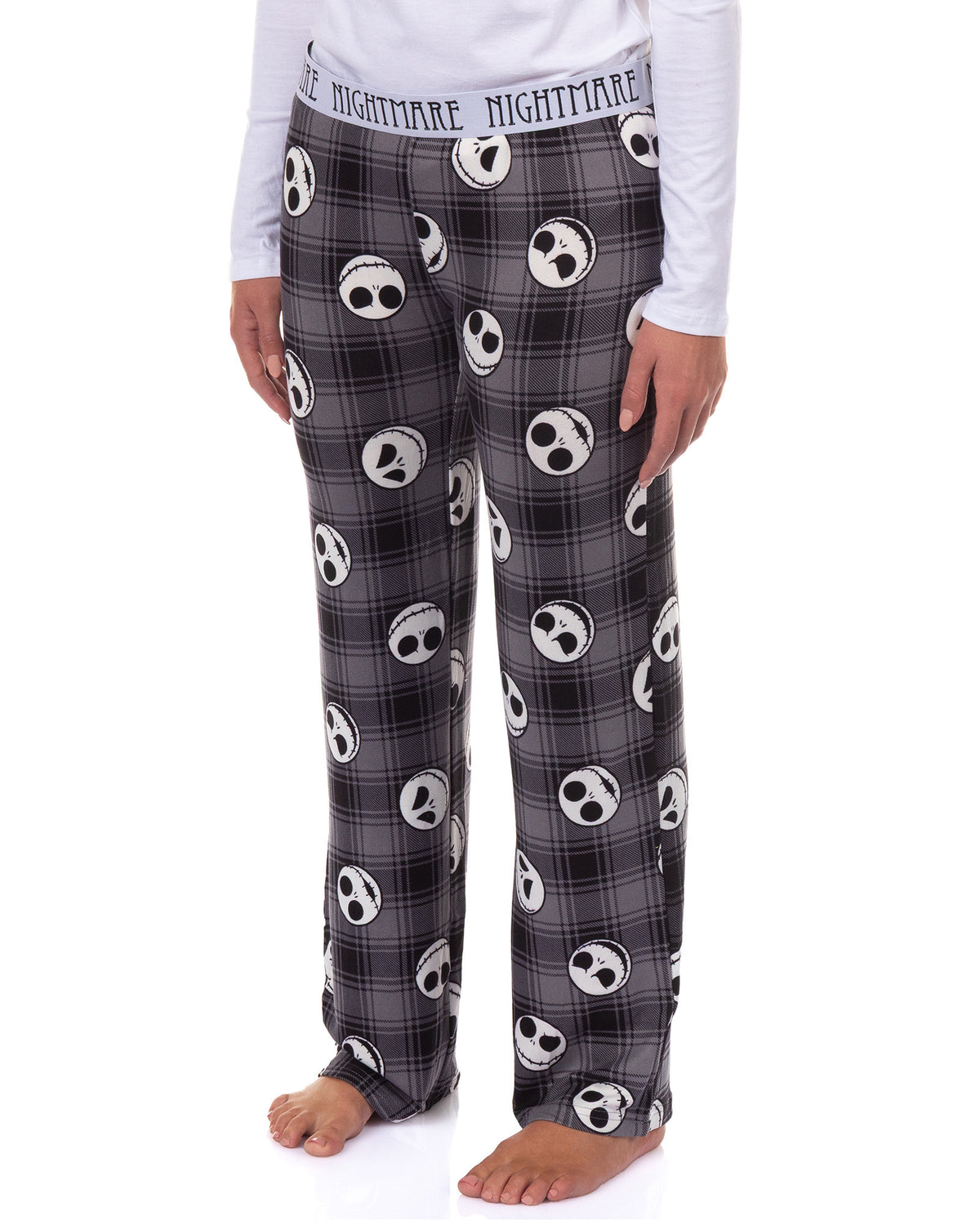 Nightmare Before Christmas Pajamas Women's Jack Plaid Lounge Sleep Pants