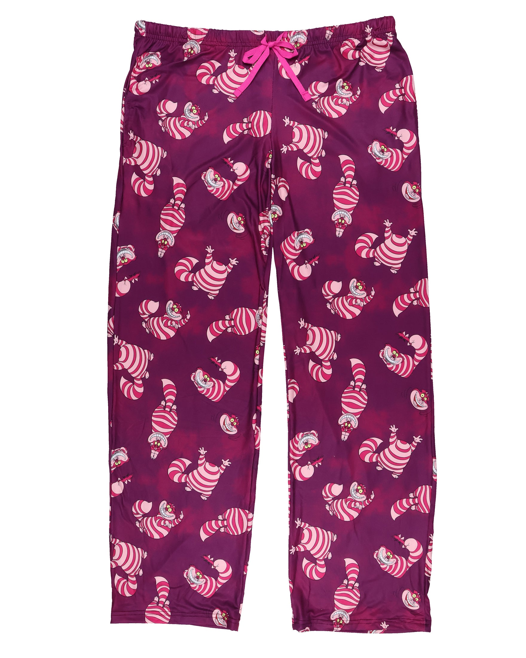 Alice In Wonderland PJs Womens Cheshire Cat All Over Print Pajama Pants