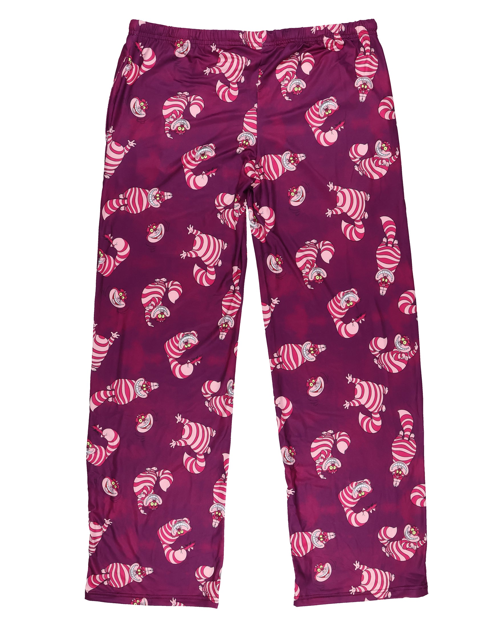 Alice In Wonderland PJs Womens Cheshire Cat All Over Print Pajama Pants