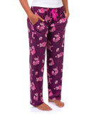 Alice In Wonderland PJs Womens Cheshire Cat All Over Print Pajama Pants
