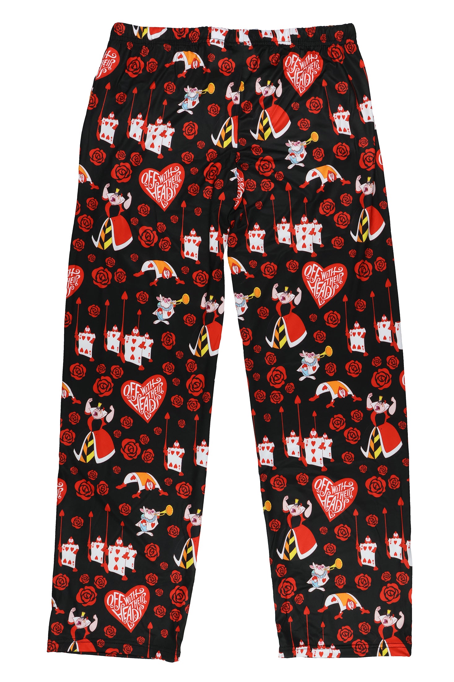 Alice In Wonderland Pjs Womens Queen Of Hearts All Over Print Pajama Pants