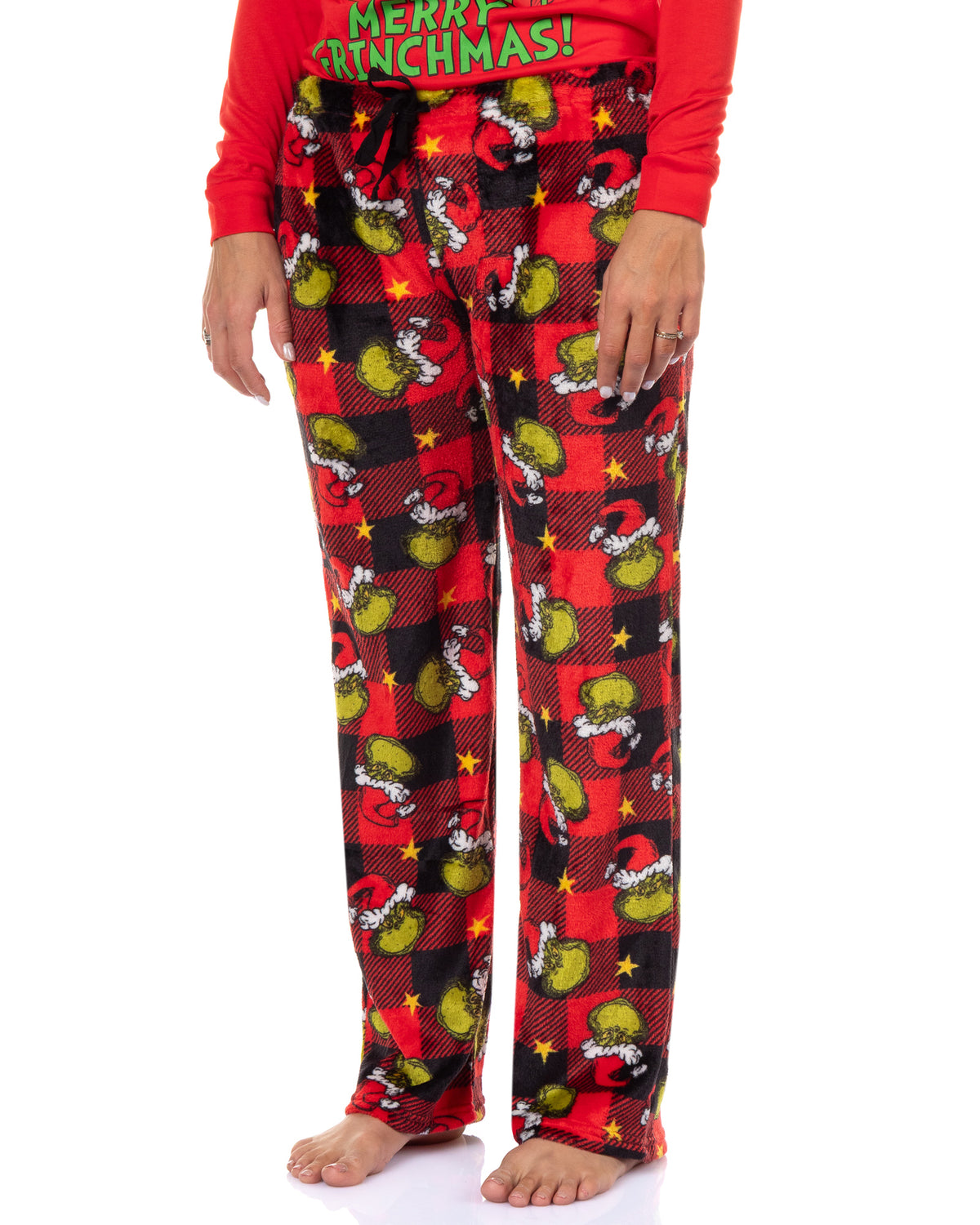 Dr. Seuss The Grinch Pajamas Buffalo Plaid Matching Family Sleepwear